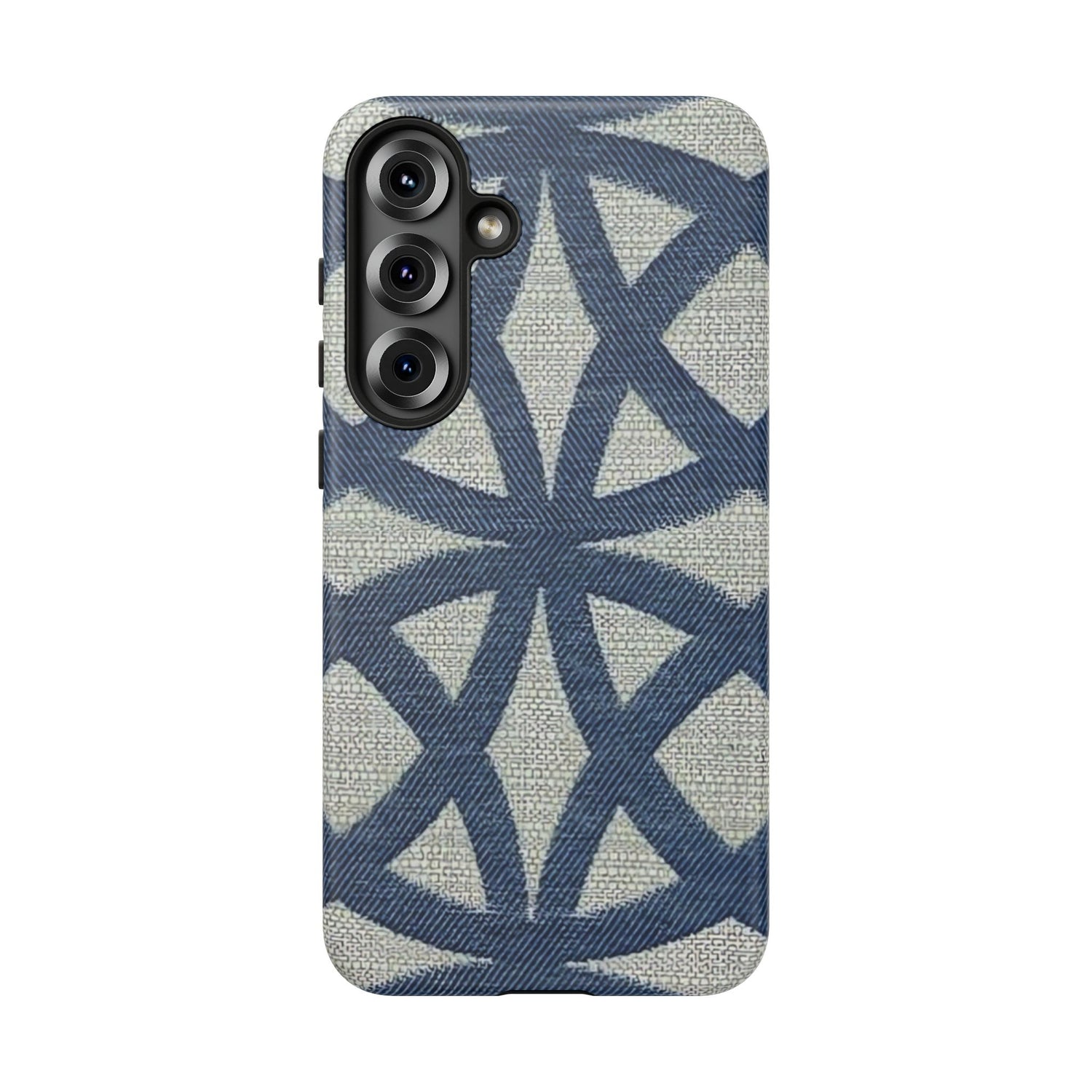 Indigo Woven Lines Samsung Case
