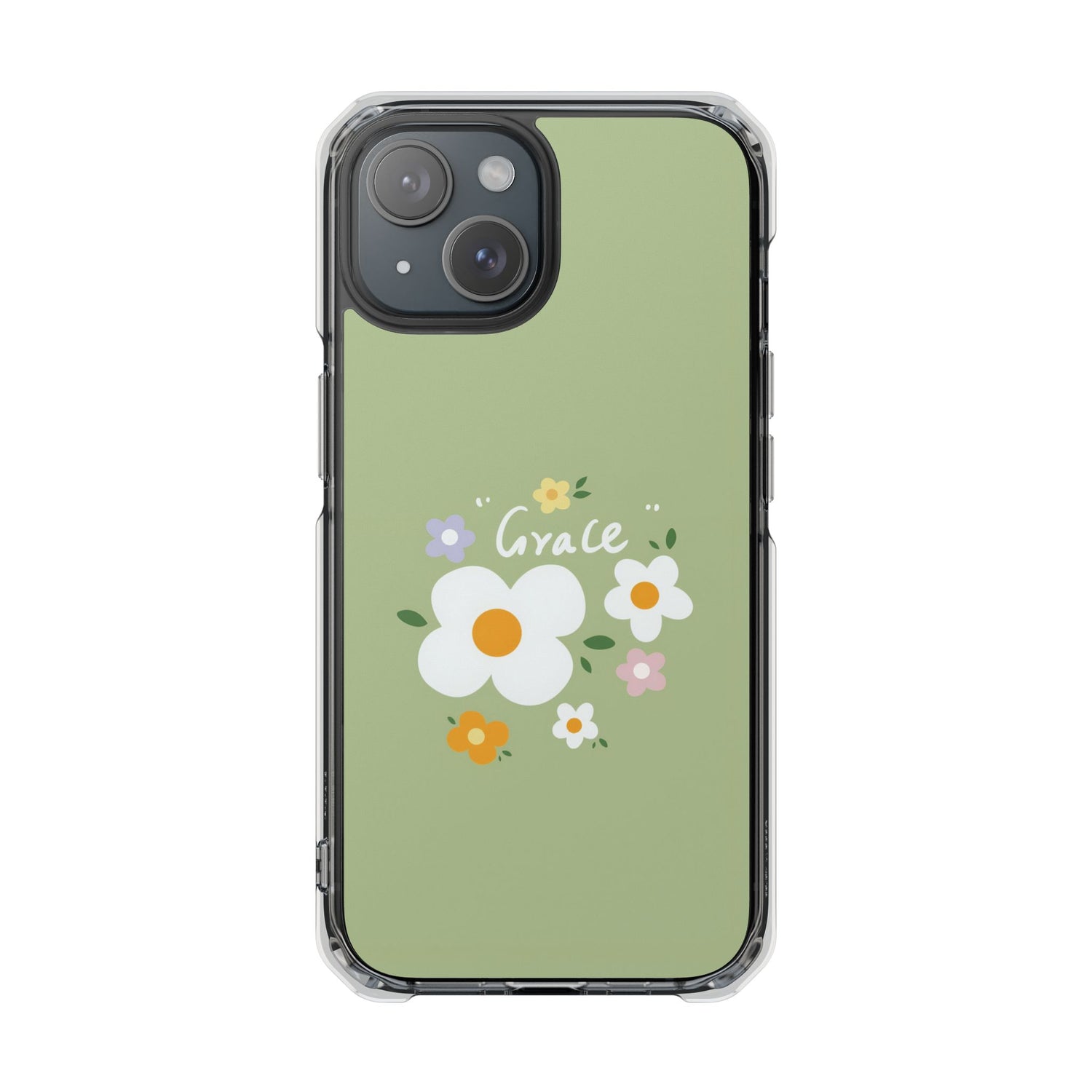 Grace Floral iPhone Clear Case