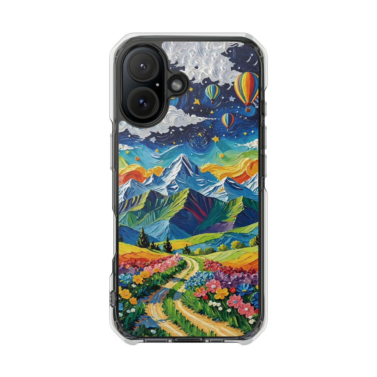 Rainbow Mountains iPhone Clear Case