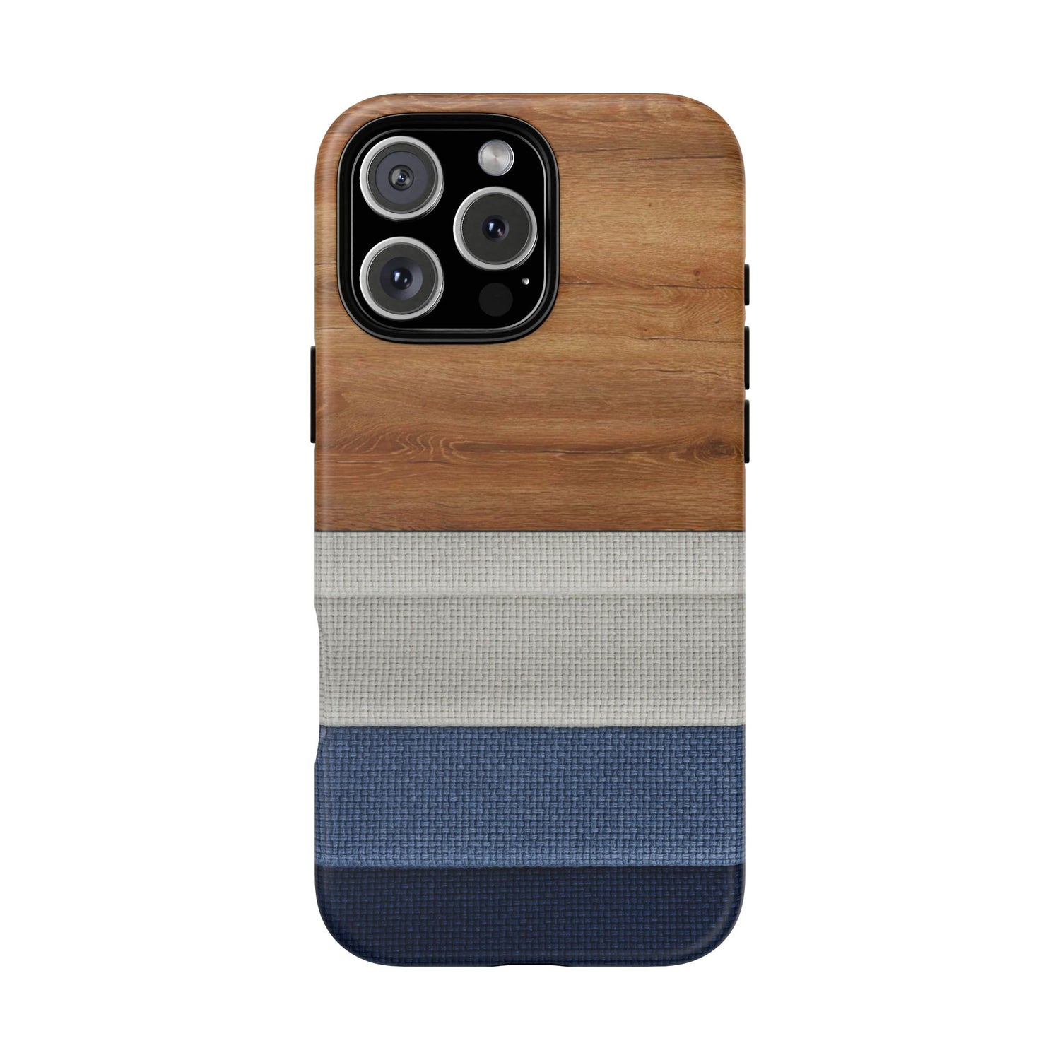 Knitted Folds Striped iPhone Case