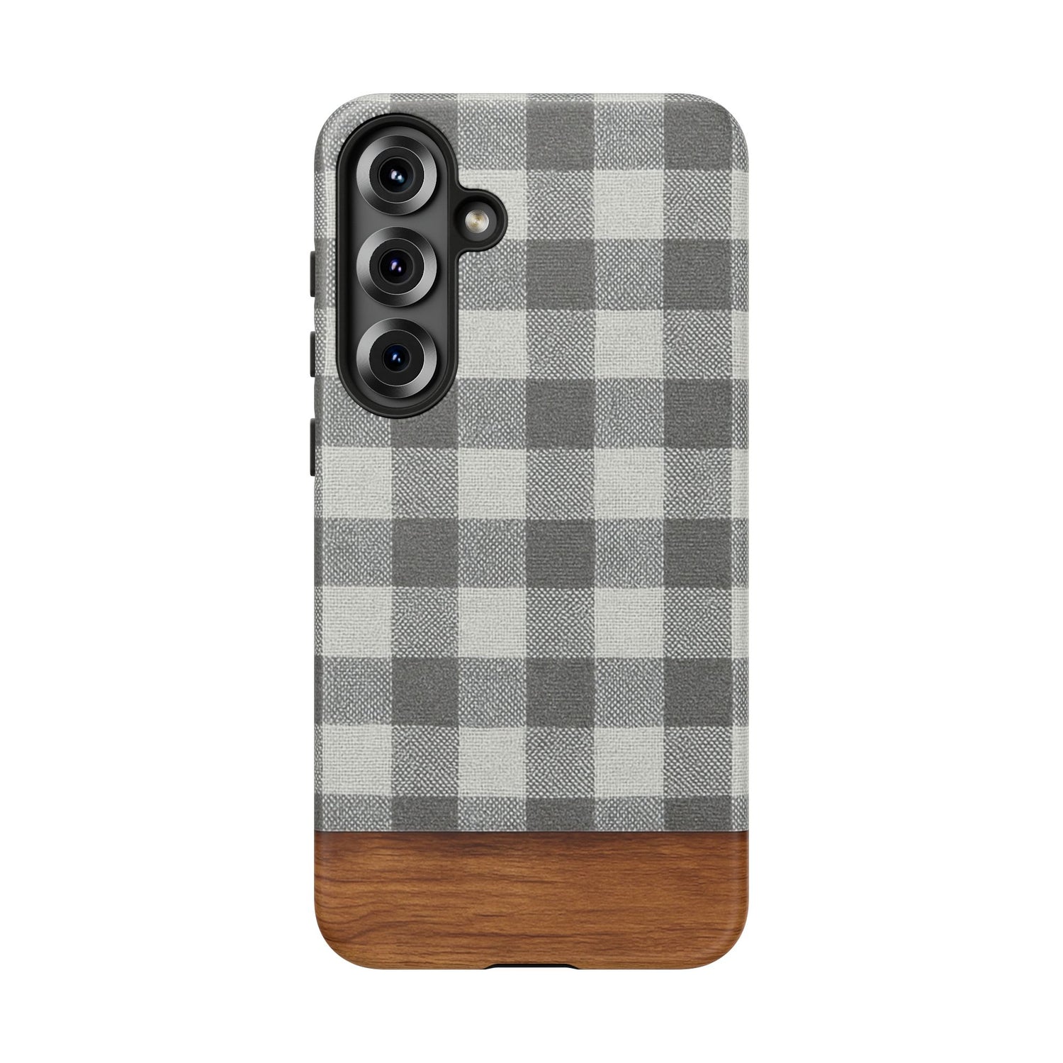 Charcoal Check Gingham Case