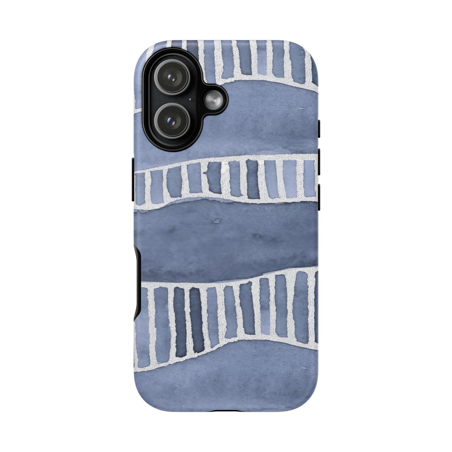 Blue Tropical Waves iPhone Tough Case