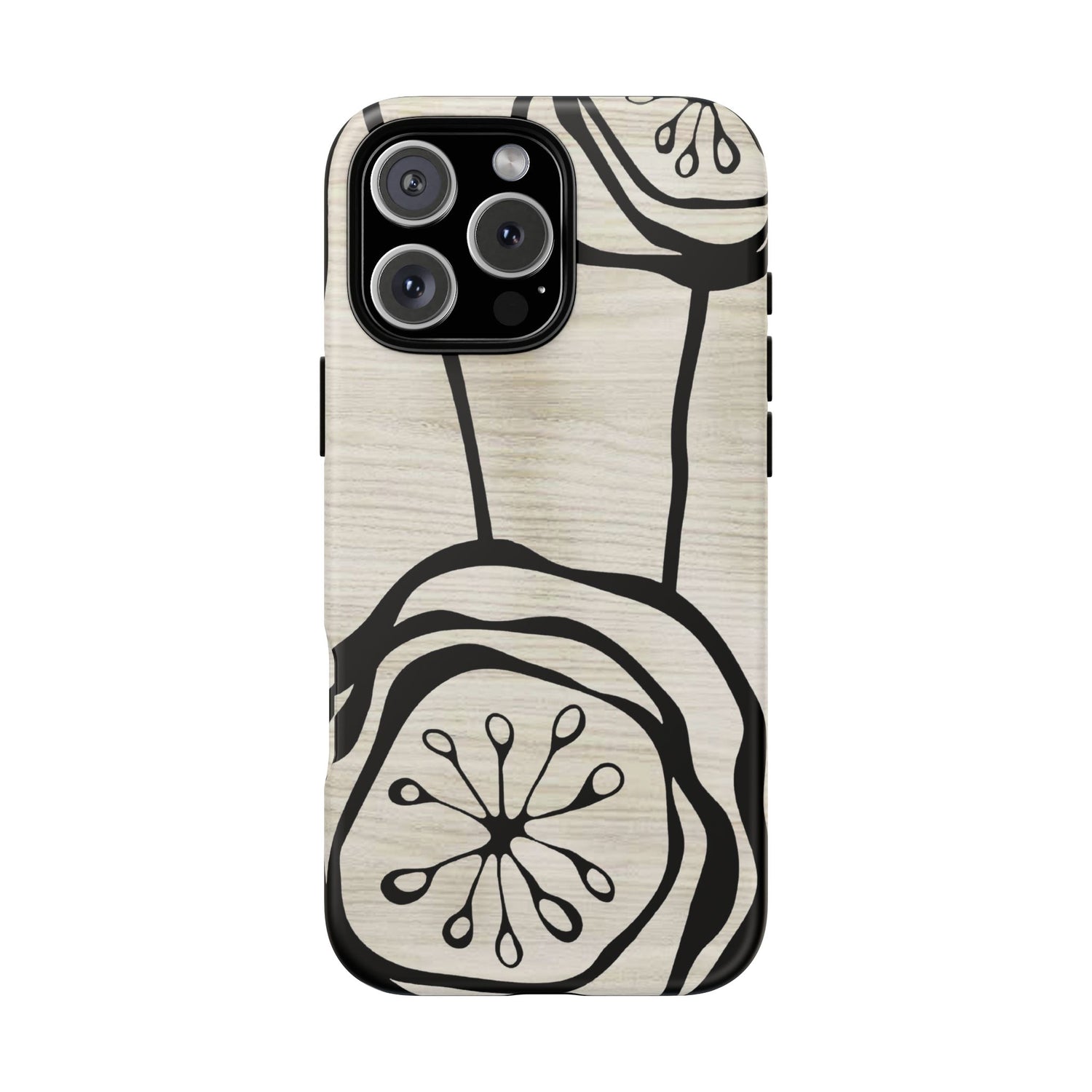 Floral Motion Abstraction iPhone Case