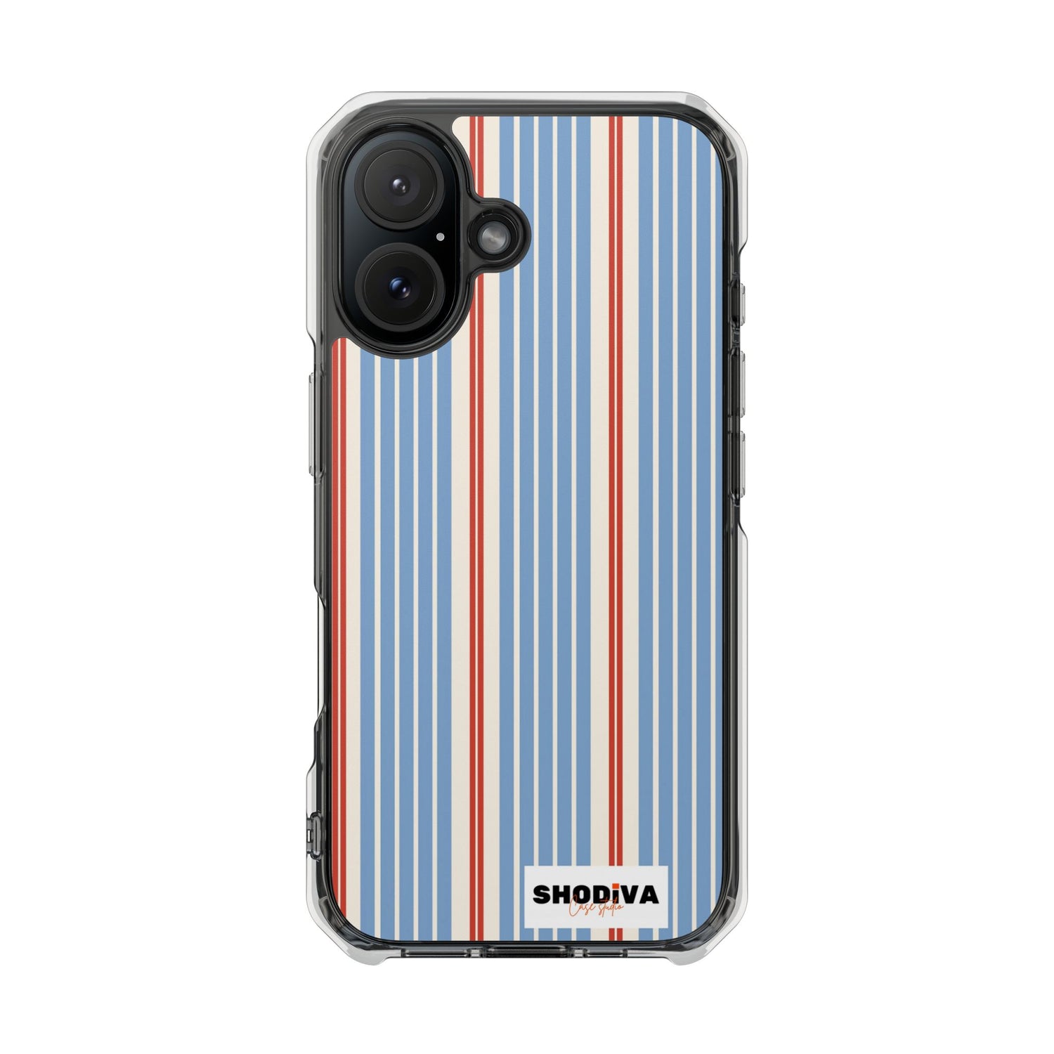 Striped Plaid iPhone Clear Case