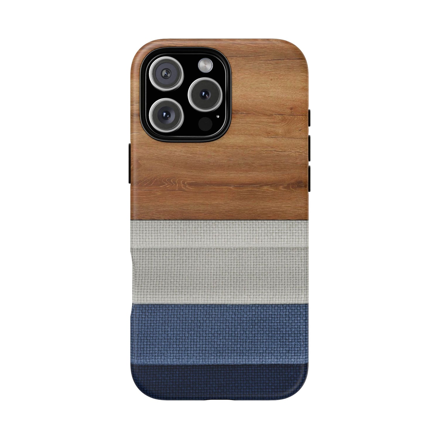 Knitted Folds Striped iPhone Tough Case