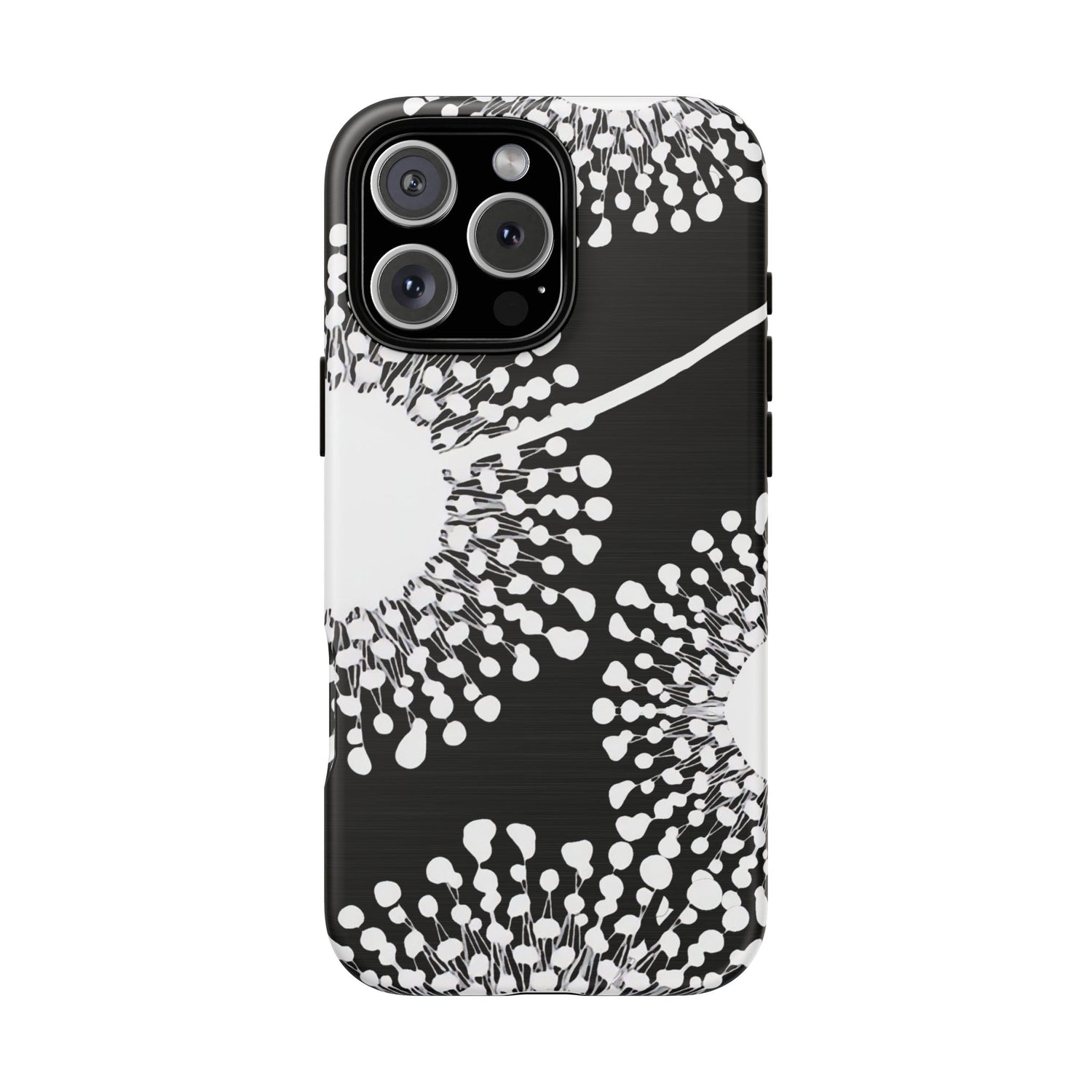 Midnight Dandelion Burst iPhone Case