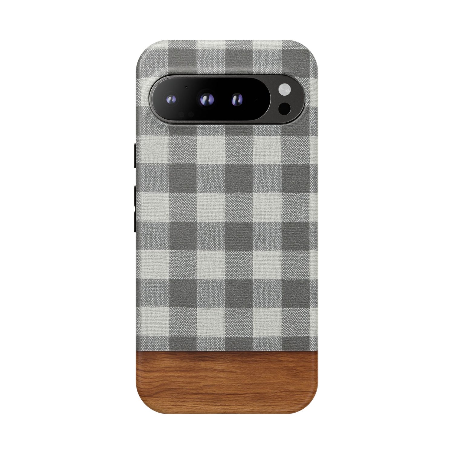 Charcoal Check Gingham Google Pixel Tough Case
