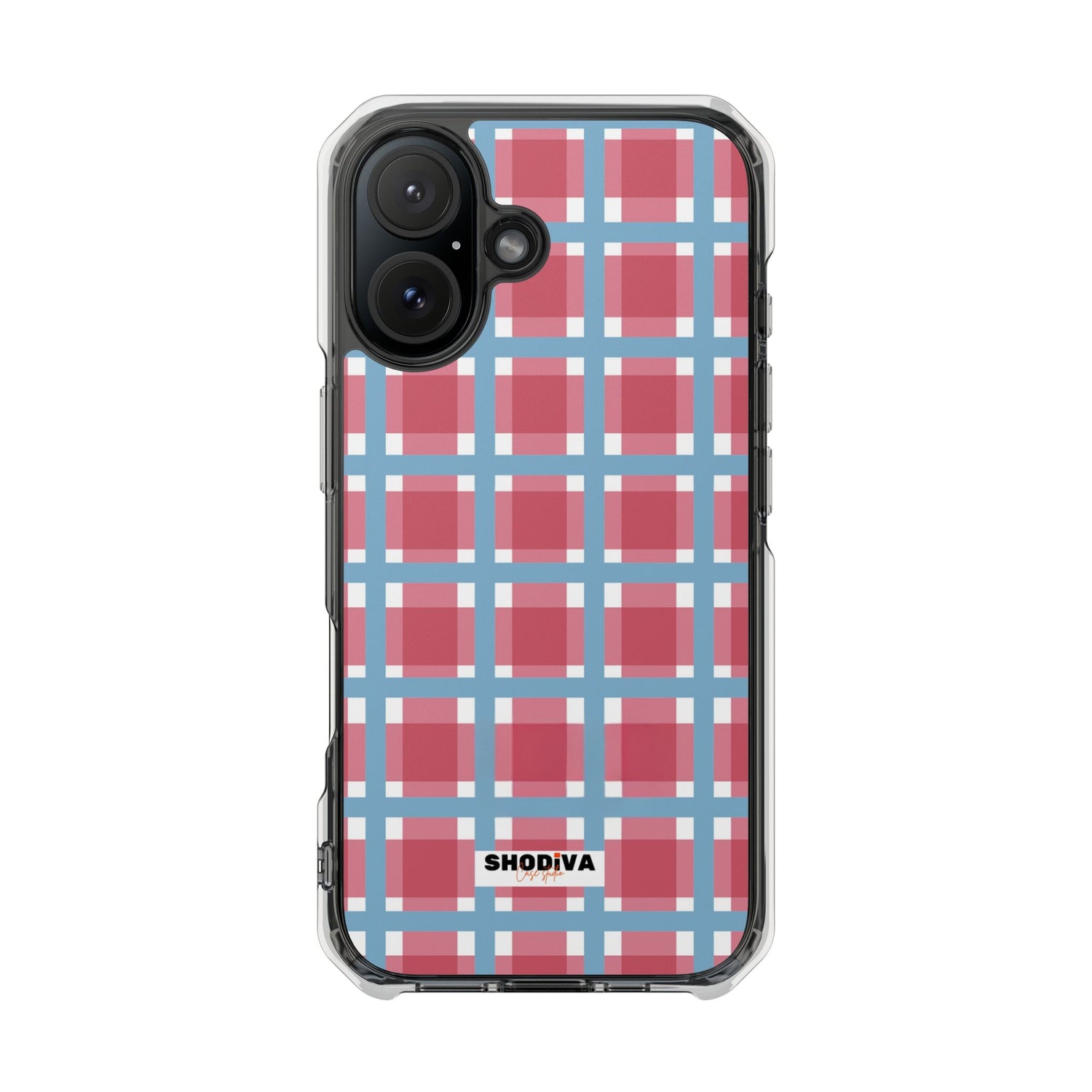 Pastel Plaid iPhone Clear Case