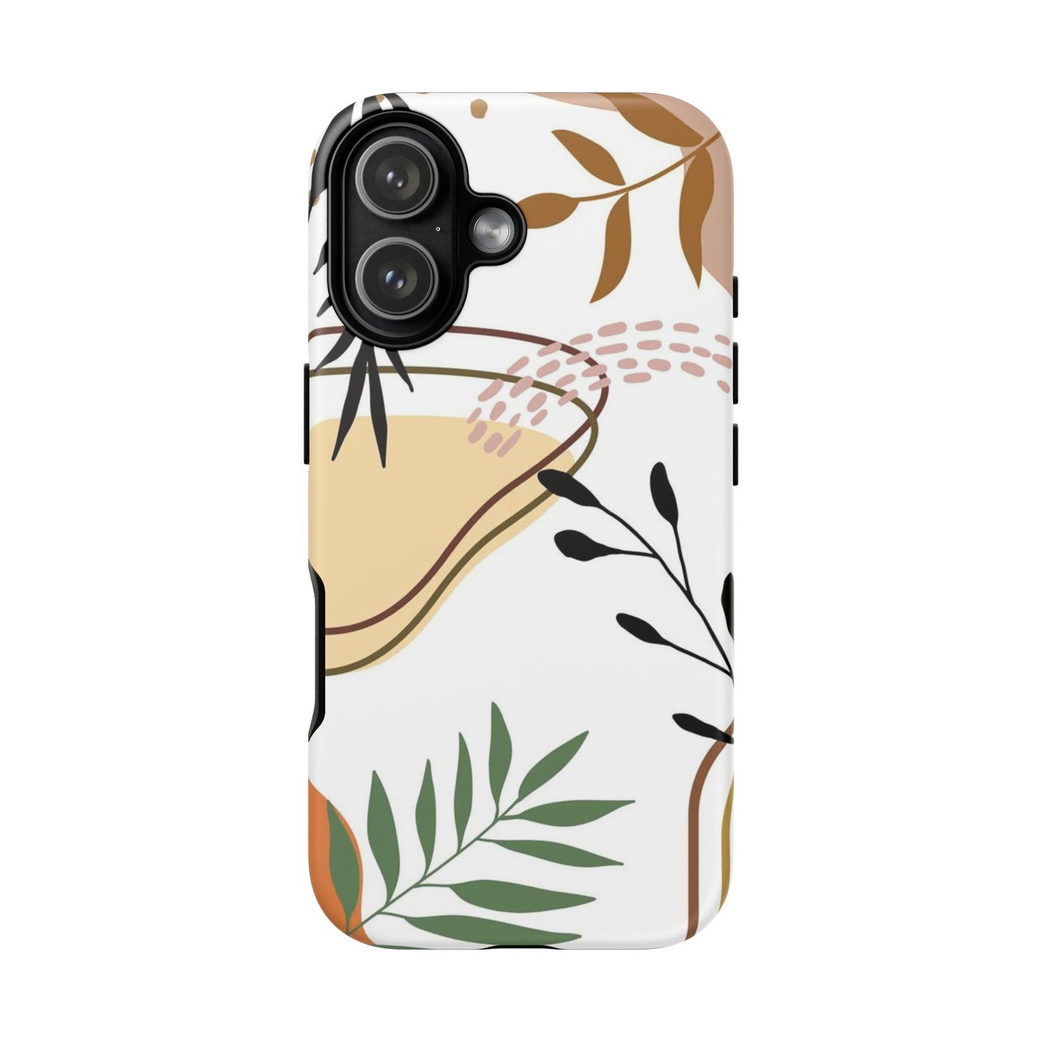 Floral Line Abstraction iPhone Tough Case