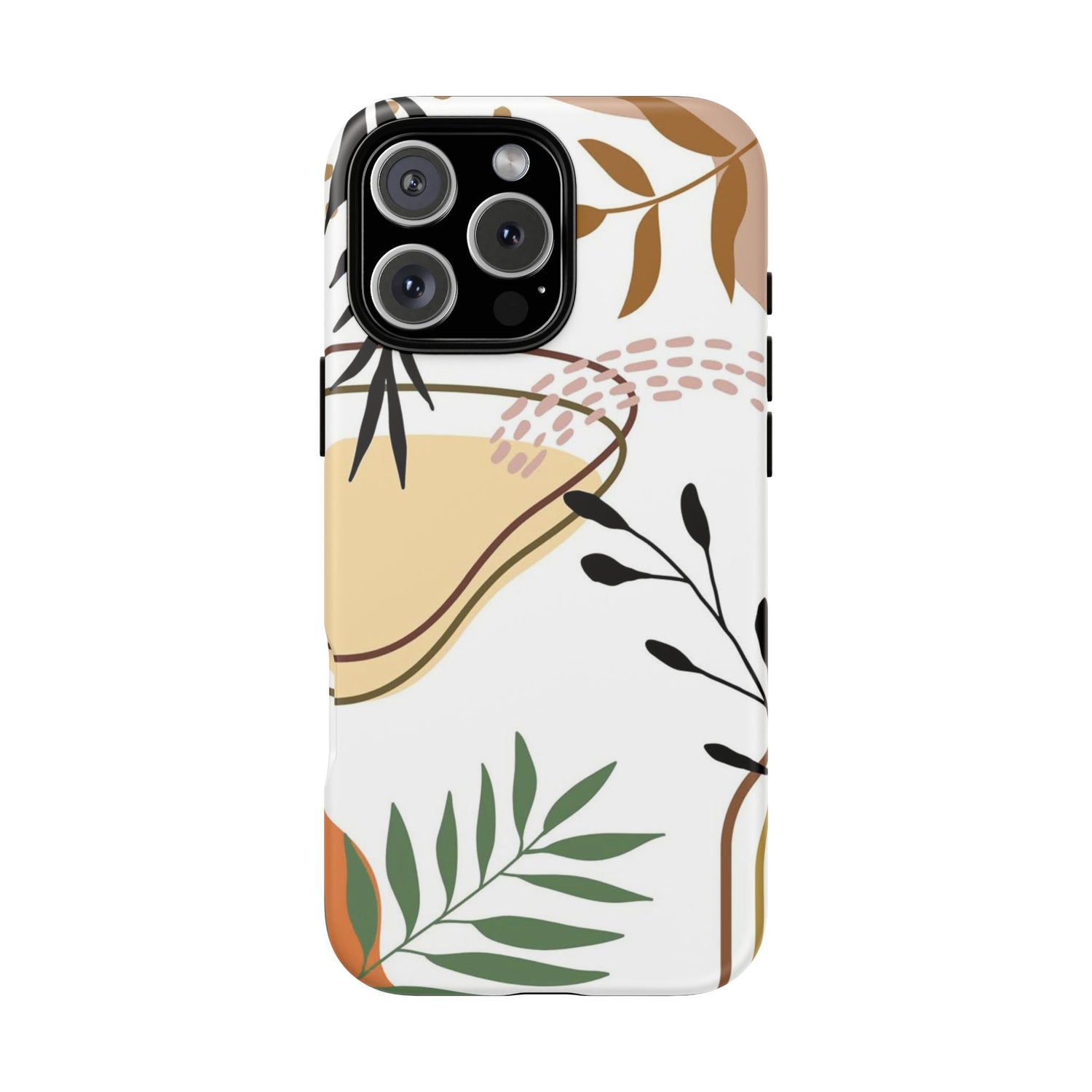 Floral Line Abstraction iPhone Case
