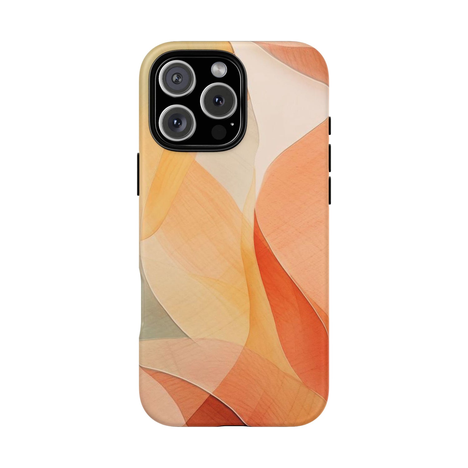 Orange Abstract Shapes iPhone Case
