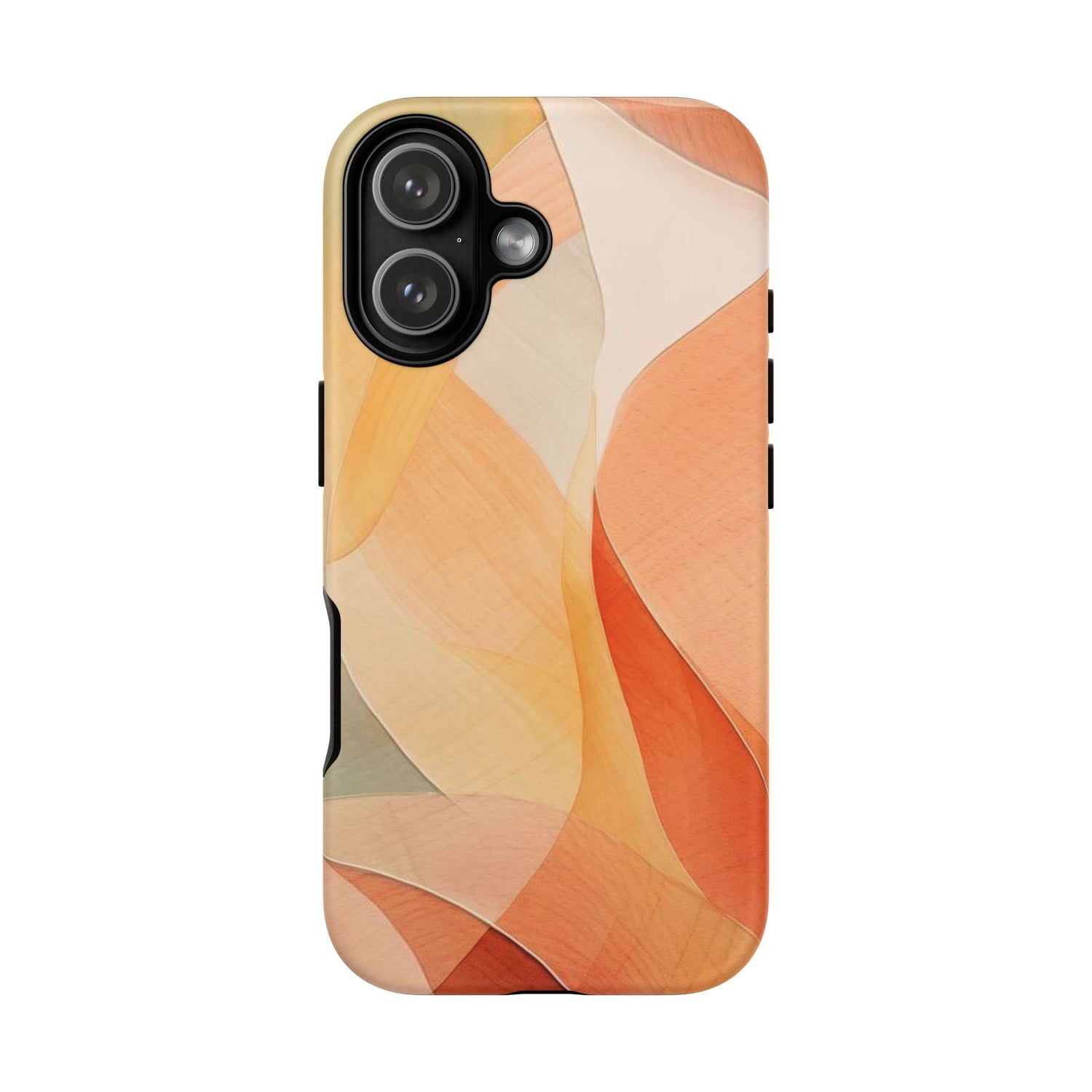 Orange Abstract Shapes iPhone Tough Case