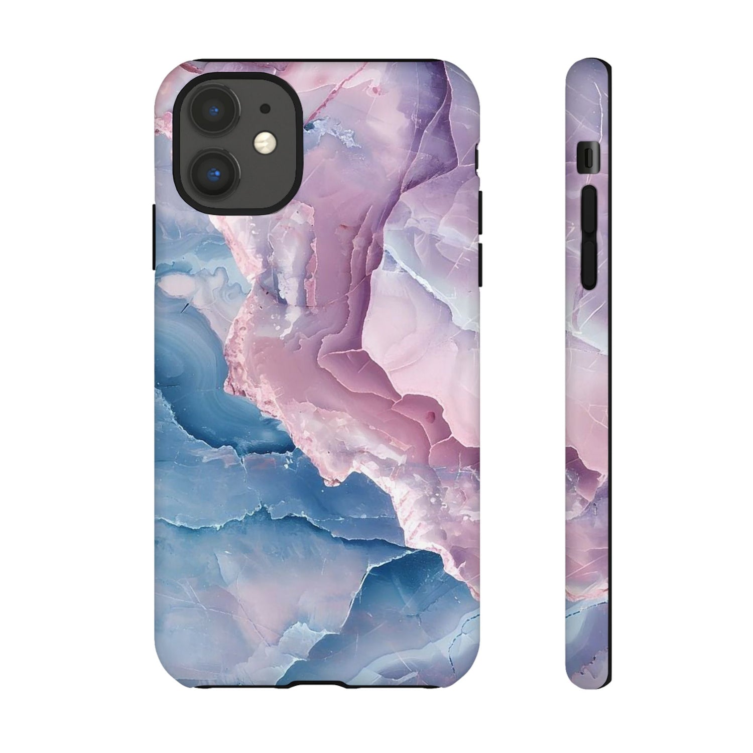 Étui édition marbre rose violet