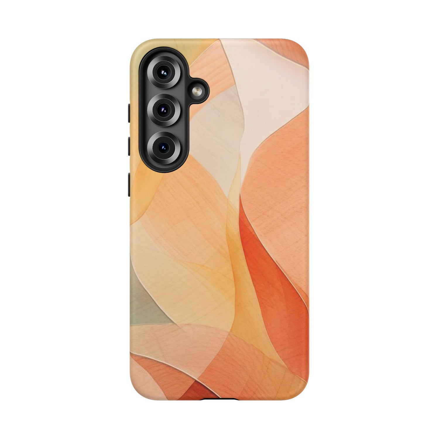 Orange Abstract Shapes Samsung Case